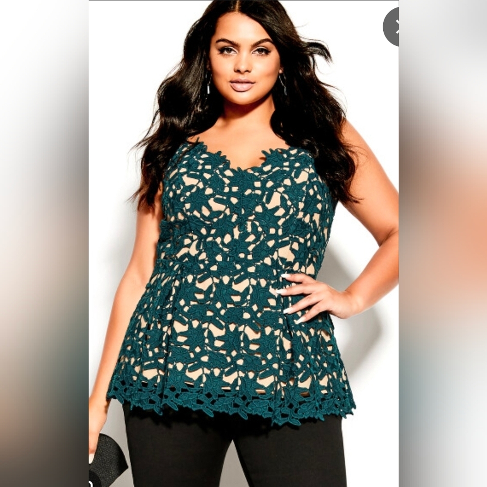 New City Chic Plus Size So Fancy Top Size 22